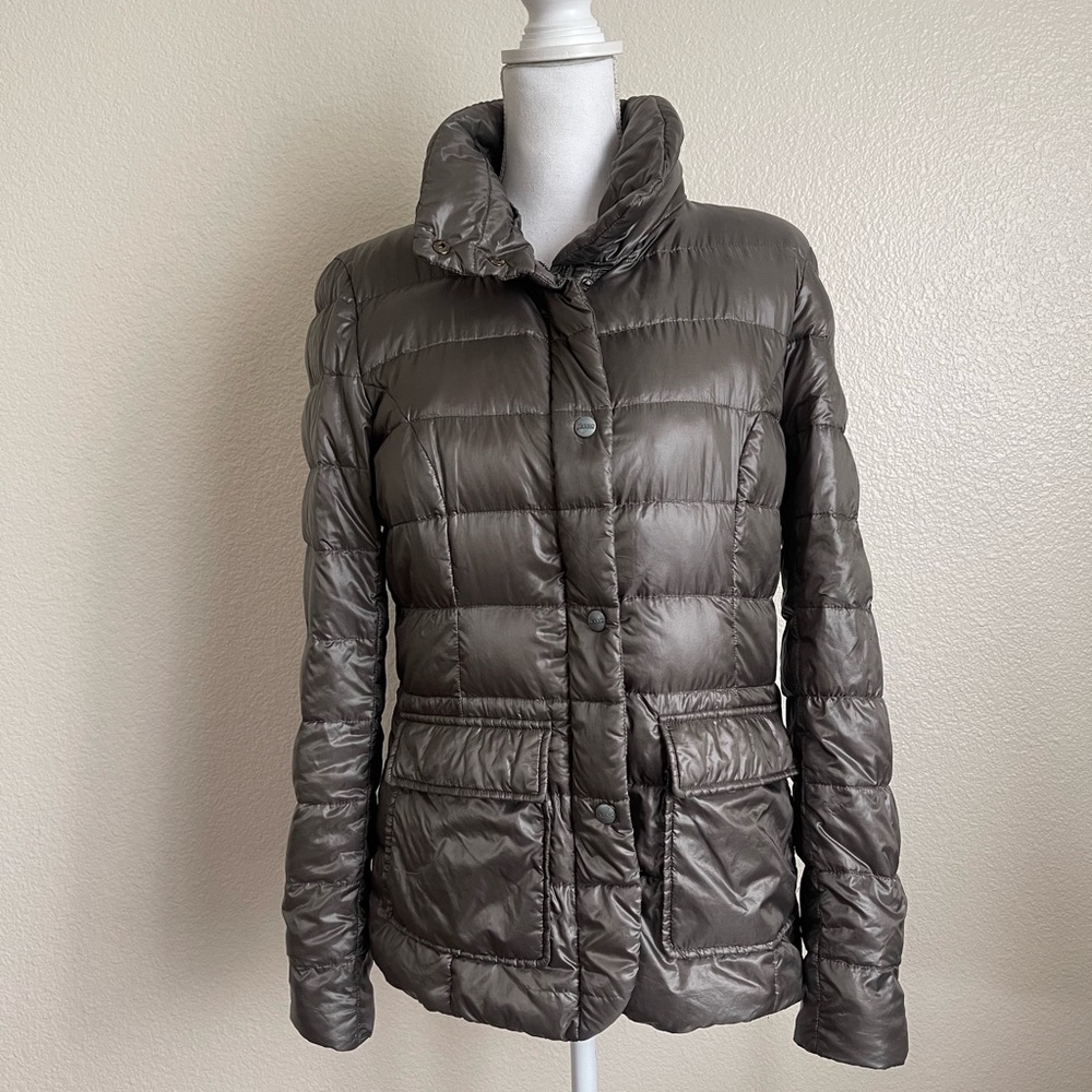 Herno Metallic Gray Puffer Jacket